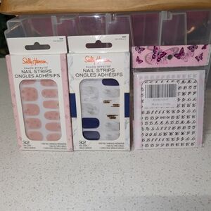 Sally Hansen Salon Effects Nail Strips - Pink and Navy Designs